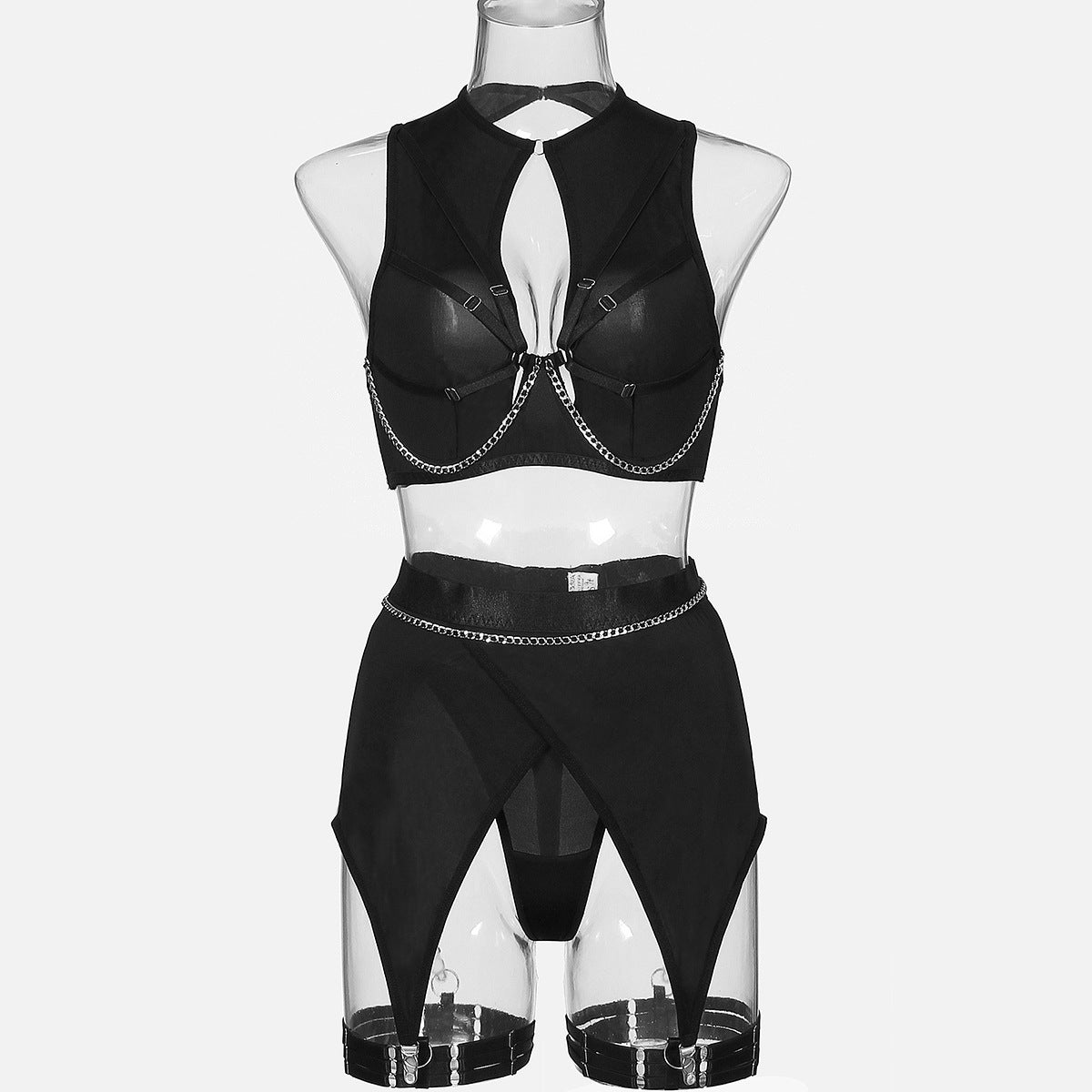 Open Crotch Panties Sheer Bra