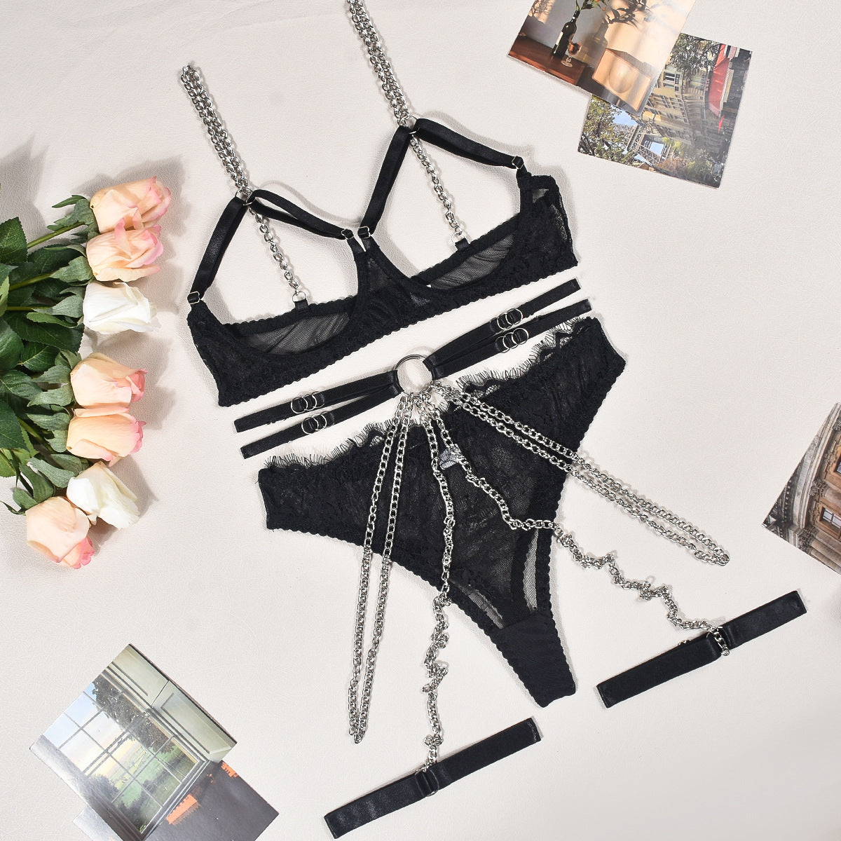 Sheer Cupless Lingerie