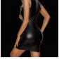 Bodycon Vinyl Dress