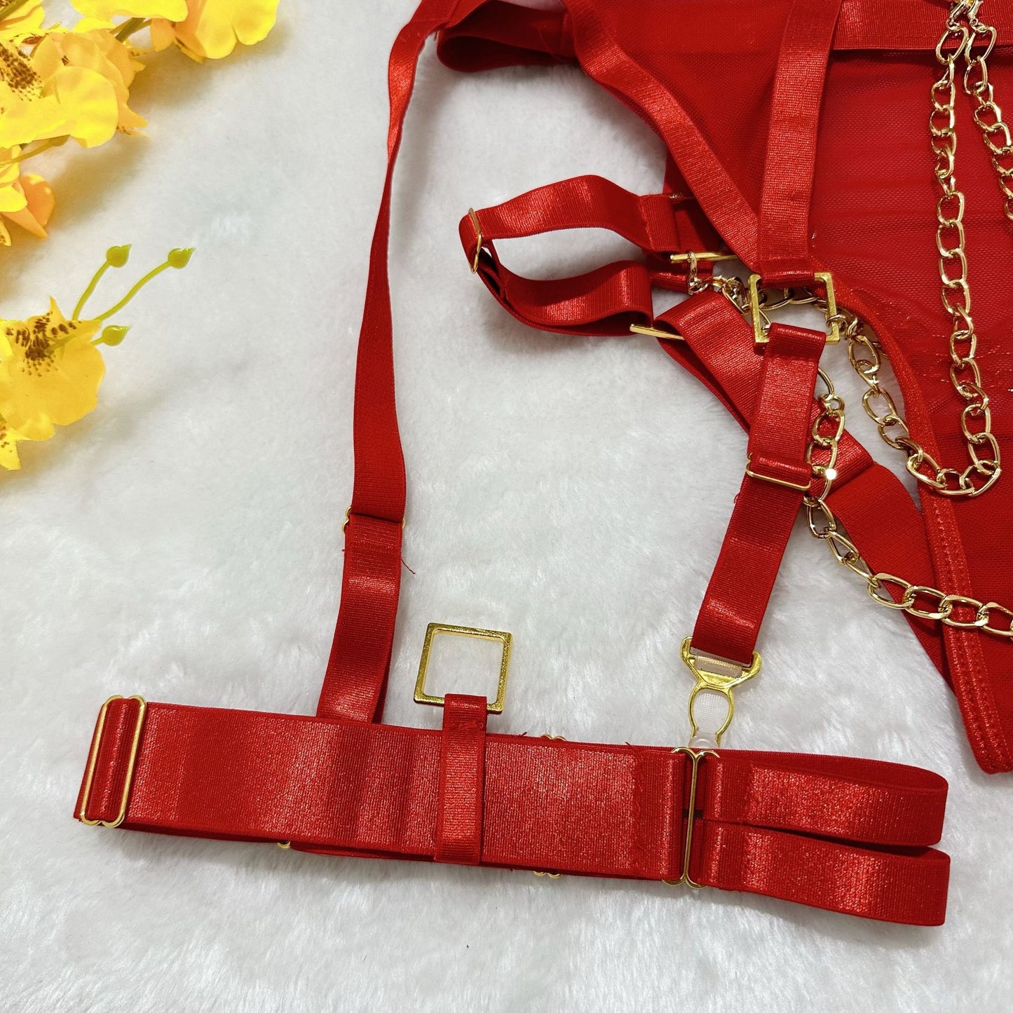 Red Lingerie Harness