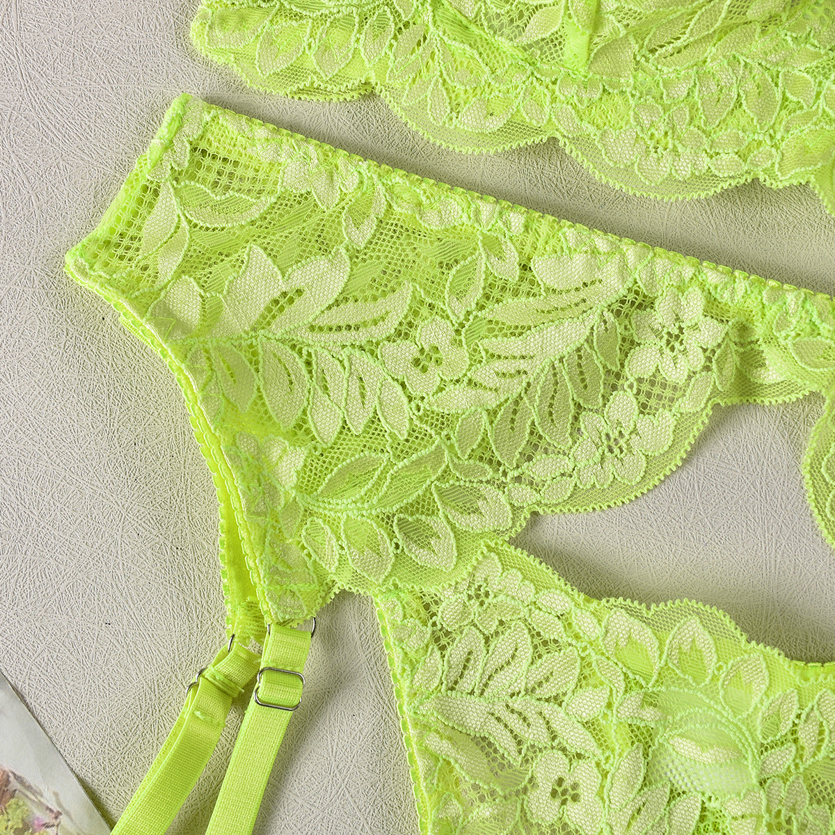 Hot Yellow Lingerie Sheer