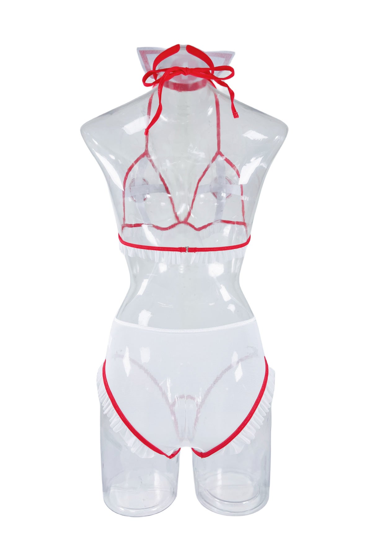 Sex Bodysuit Strapy Sexy Nurse Costume Role Play Lingerie