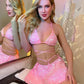 Sexy Pink Butterflies Fairy Lingerie