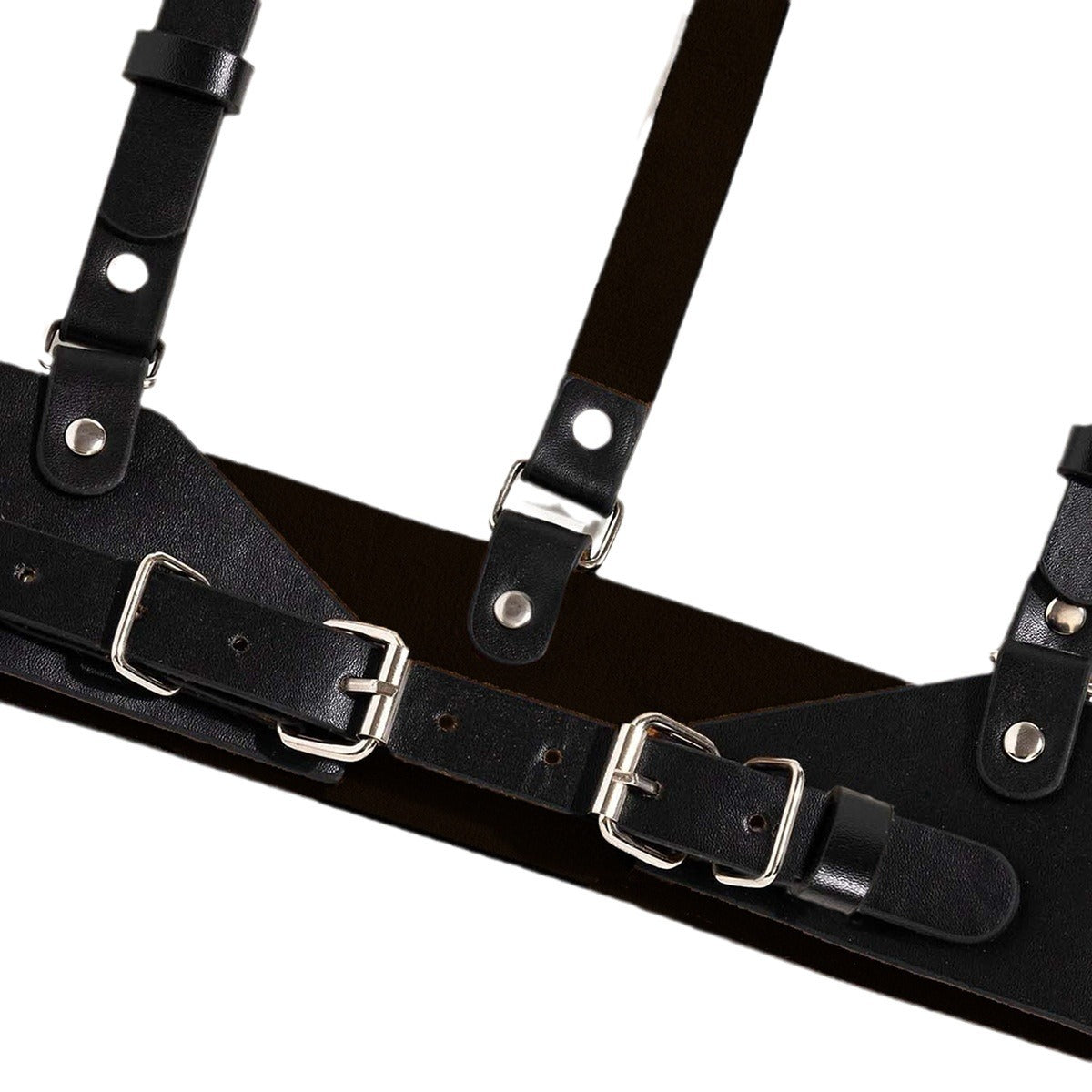 Leather Harness Tee Shirt