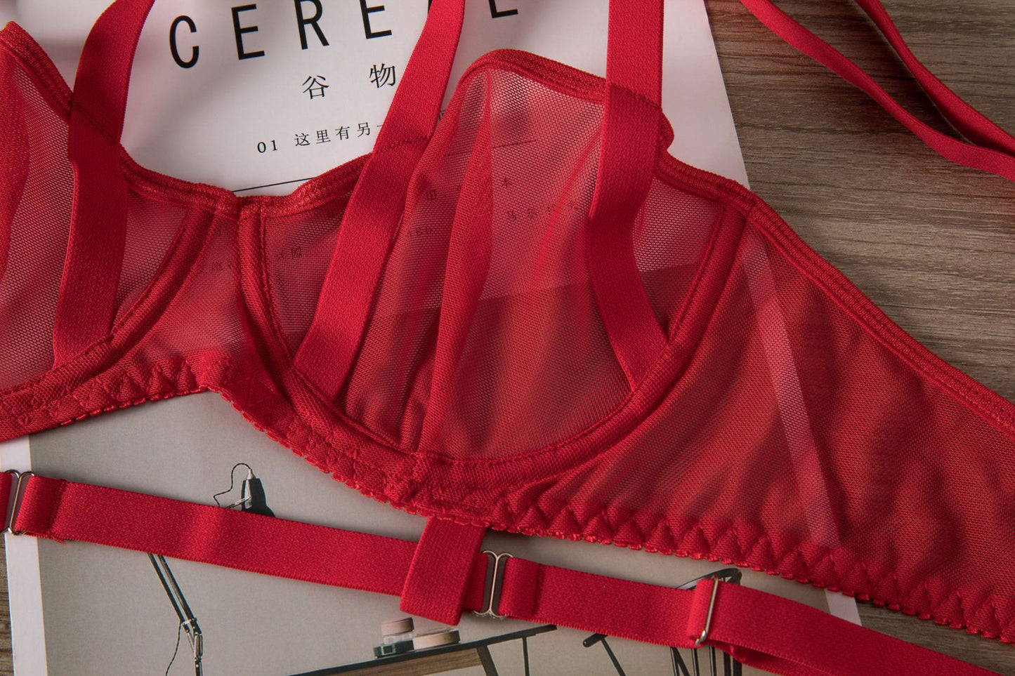 Snow White Harness Lingerie