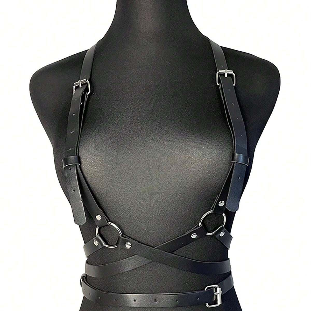 Leather Harness Belt