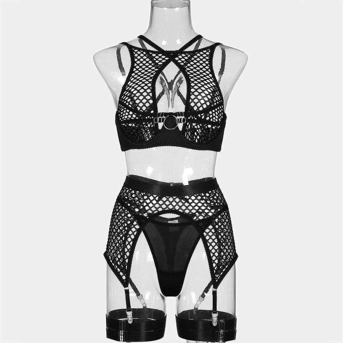 Sexy Fetish Lingerie Set Sex Sexy Fishnet Lingerie Black Bra Panties