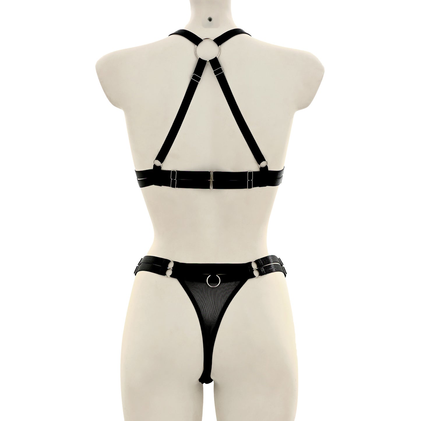 Black Lingerie With Harness