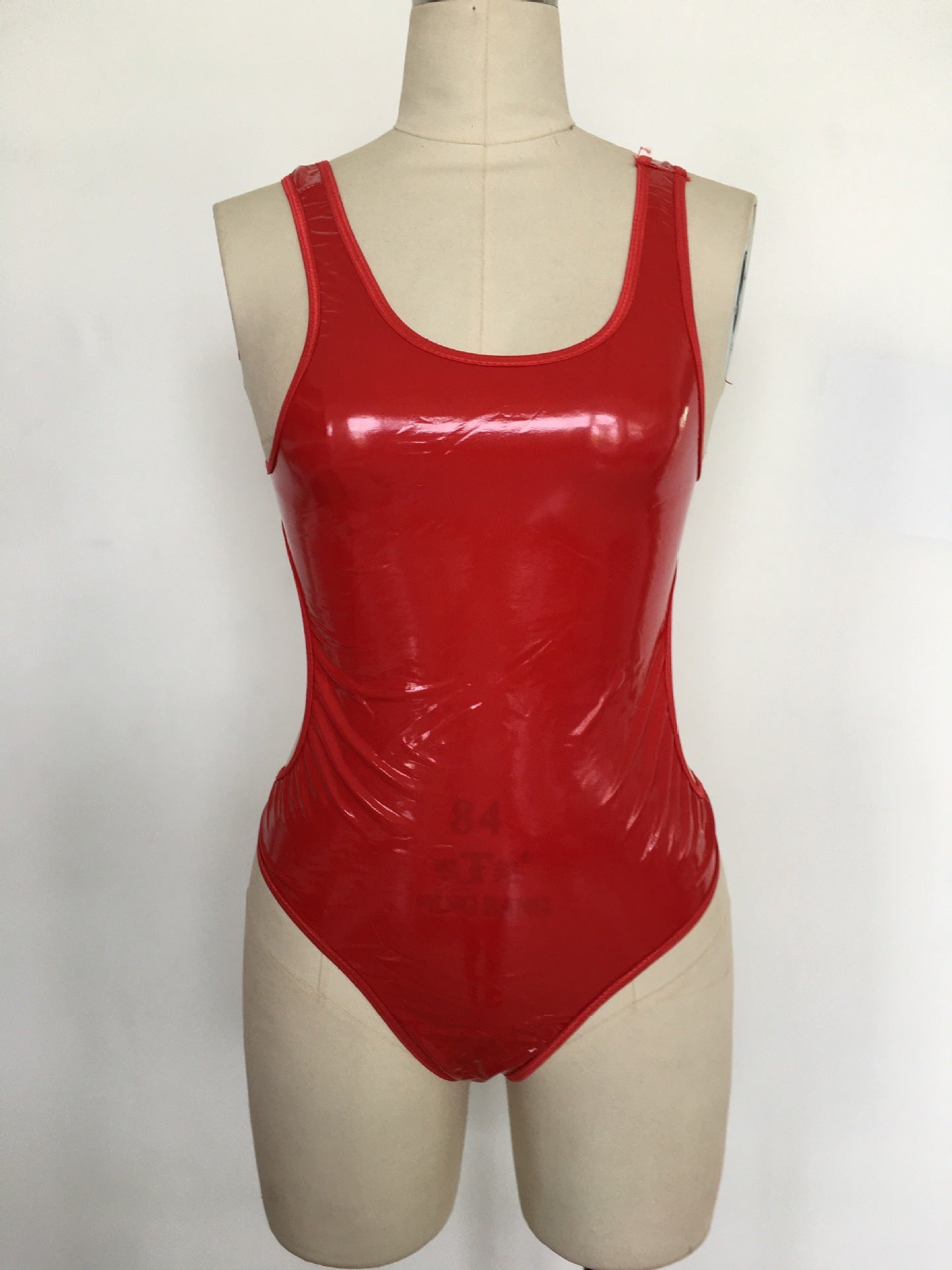 Intimate White Leather Bodysuit Nasty Bdsm Leather Lingerie Red Teddy Fetish