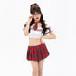 Latina Sexy School Girl Costumes Submissive Role Play Lingerie Dress Nasty