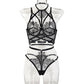 Extreme womens bdsm lingerie Set Sex Bra & Panty Choker