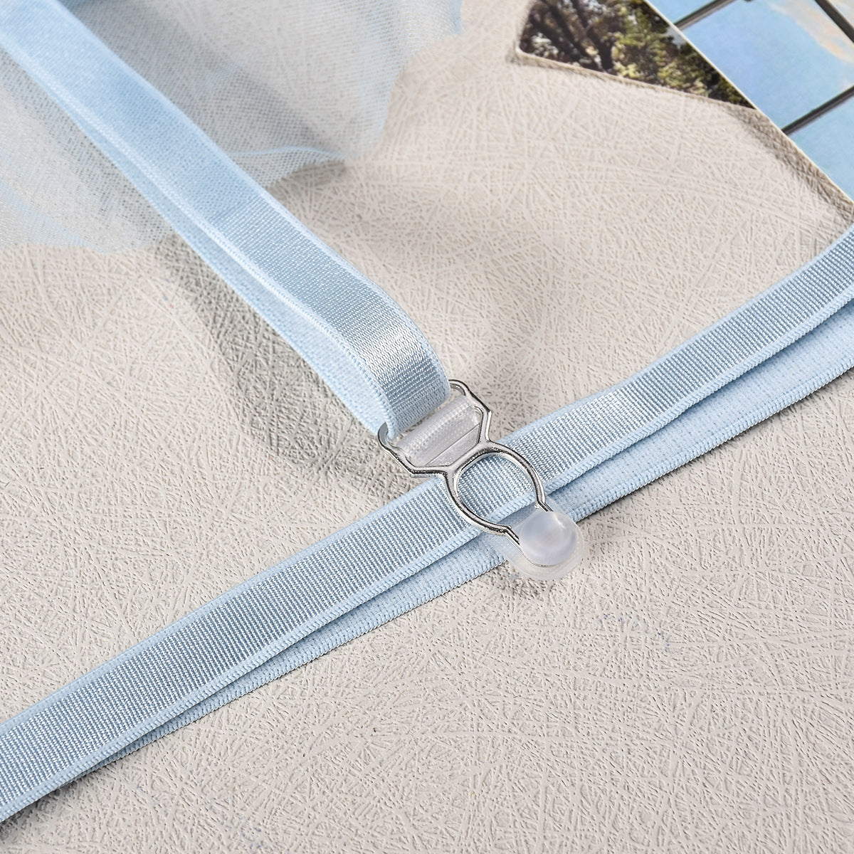 Baby Blue Lace Sheer Lingerie