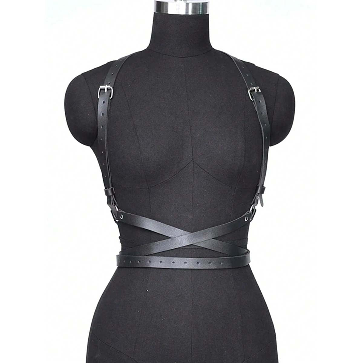 Leather Harness Corset Belt