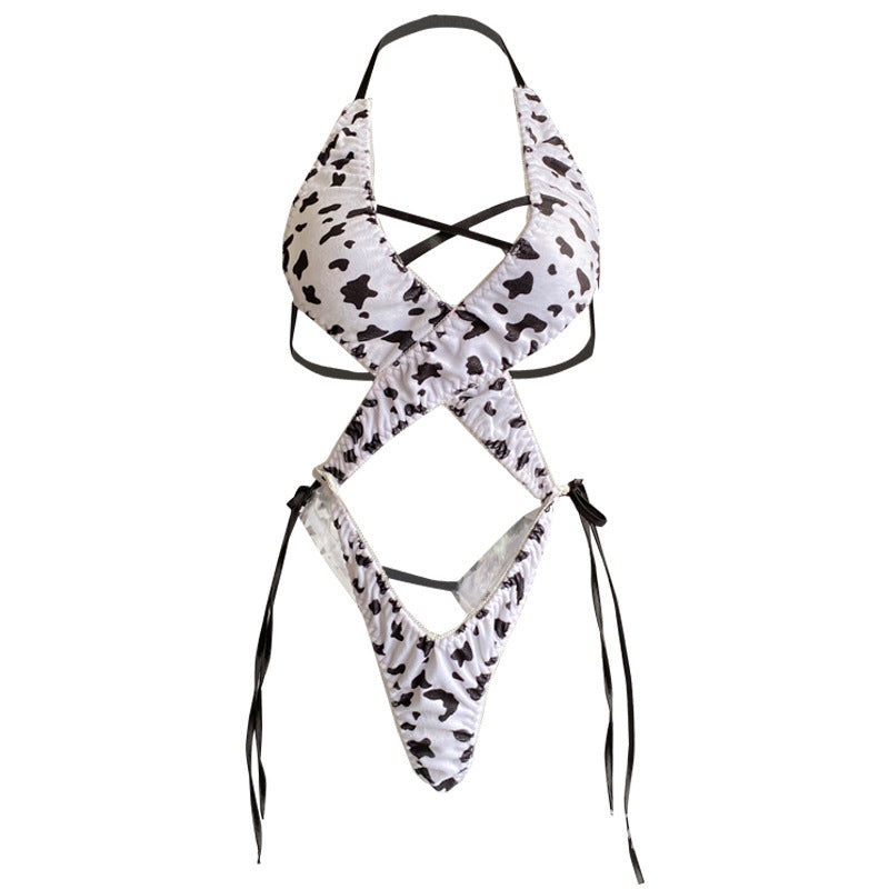 Womens Cow Print Bodysuit