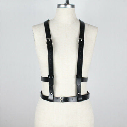 Leather Body Harness Dress