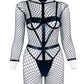 Women  Womens Black Bodysuit Nasty Mesh Sheer Lingerie Revealing Teddy