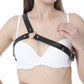 Black Leather Bra Harness Gothic