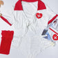 Role Play Lingerie Set White Sexy Nurse Costume Strapy