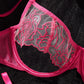 Embroidered Rose Pink Uncensored Lingerie