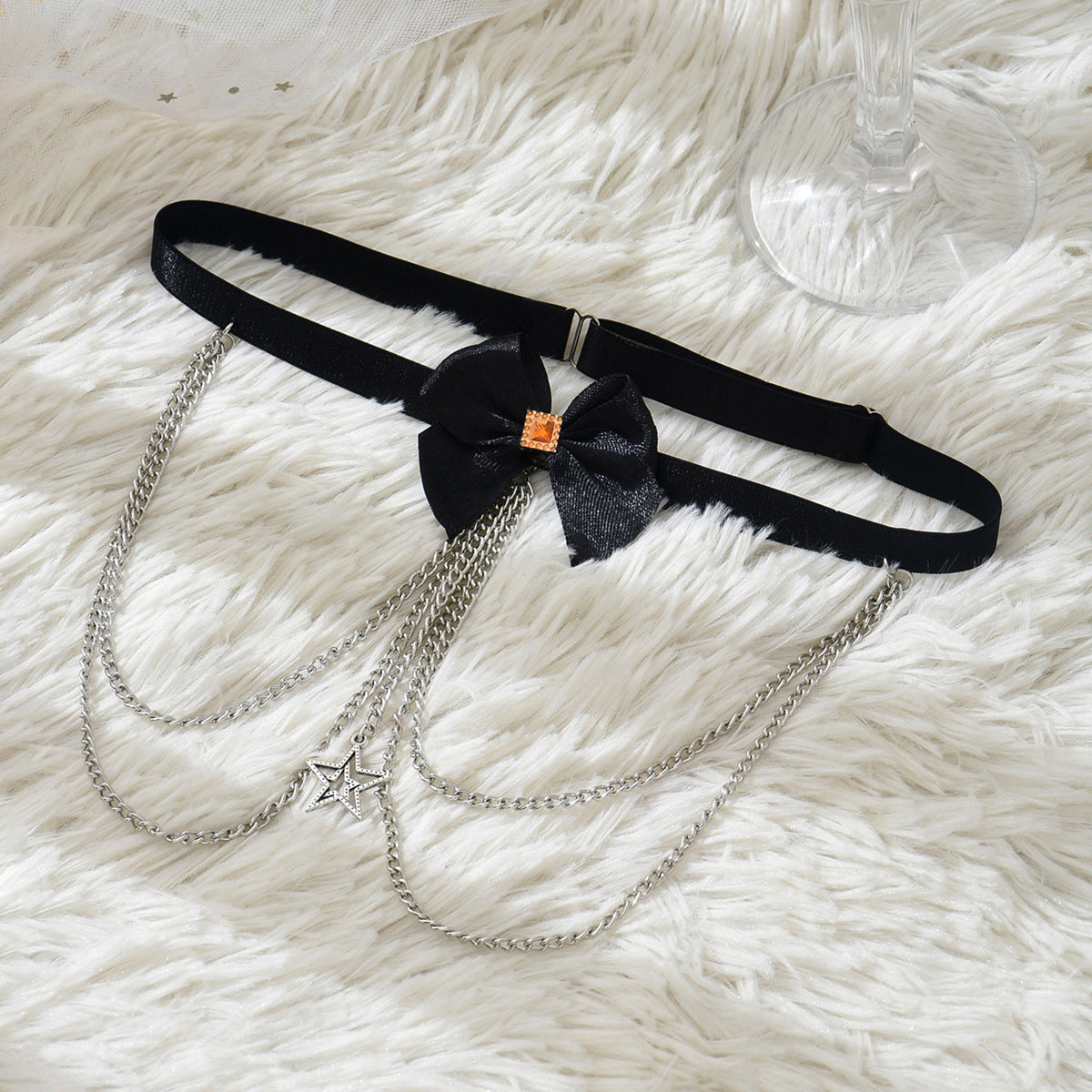 Black Bow Leg Garter