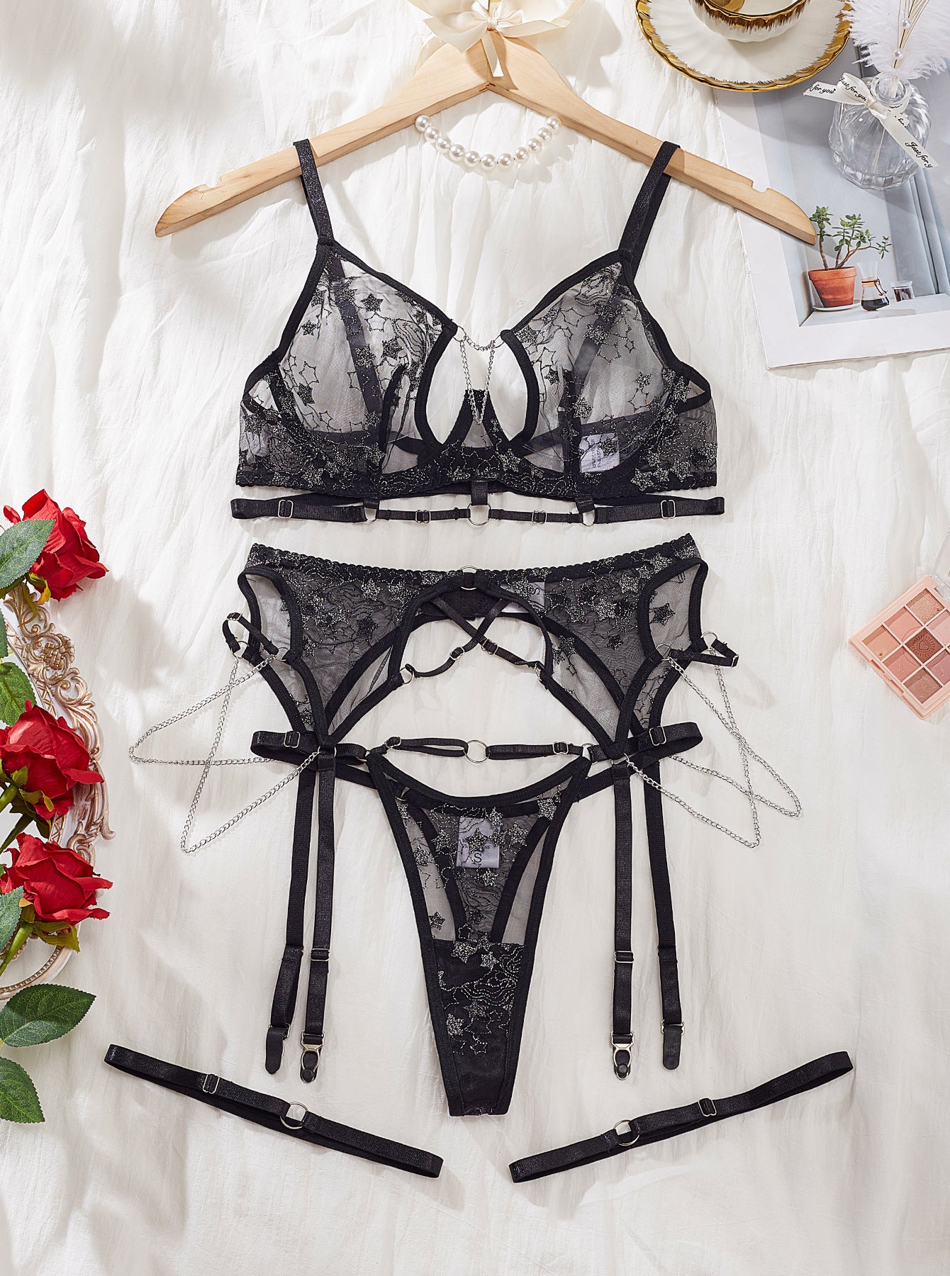 Black Tight Sheer Lingerie