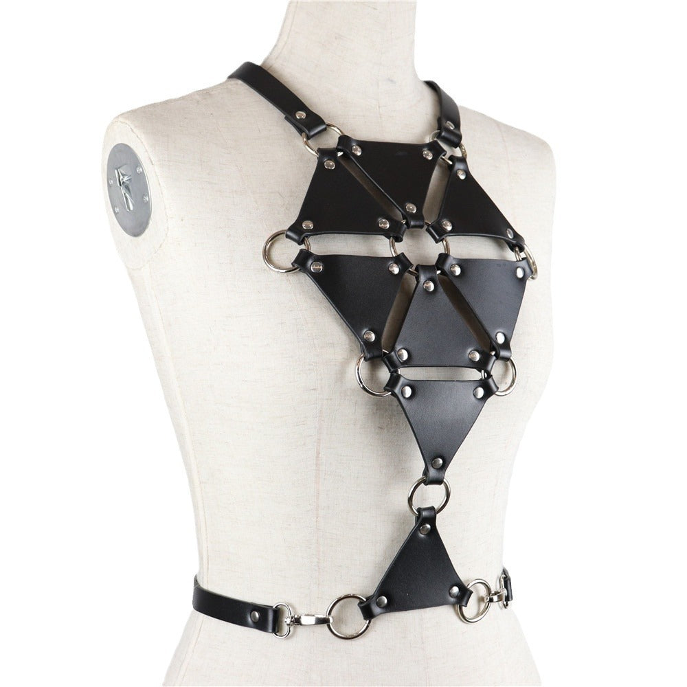 Cheap Womens Chest Harness Leather