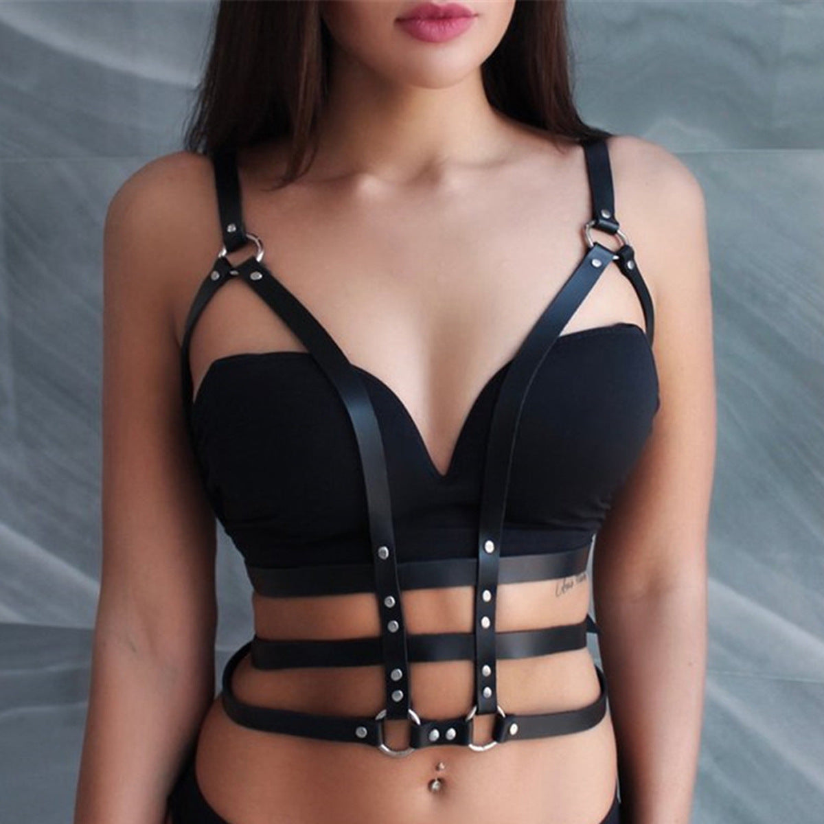 Bdsm Harness Cage Bra
