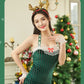 Latina Sexy Christmas Tree Costume Naughty Role Play Lingerie Dress Hot