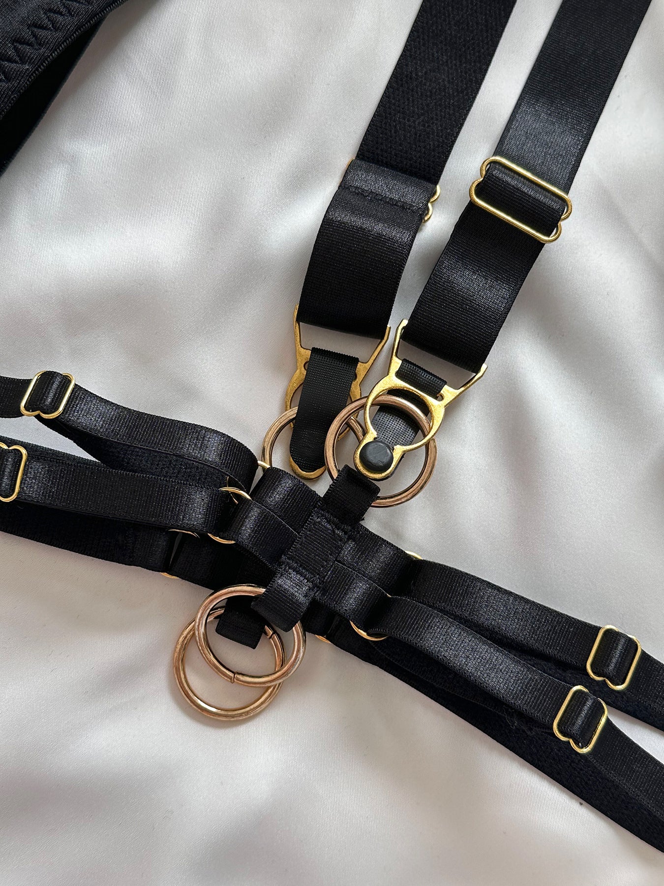 Black See Through Lingerie Sheer Garter