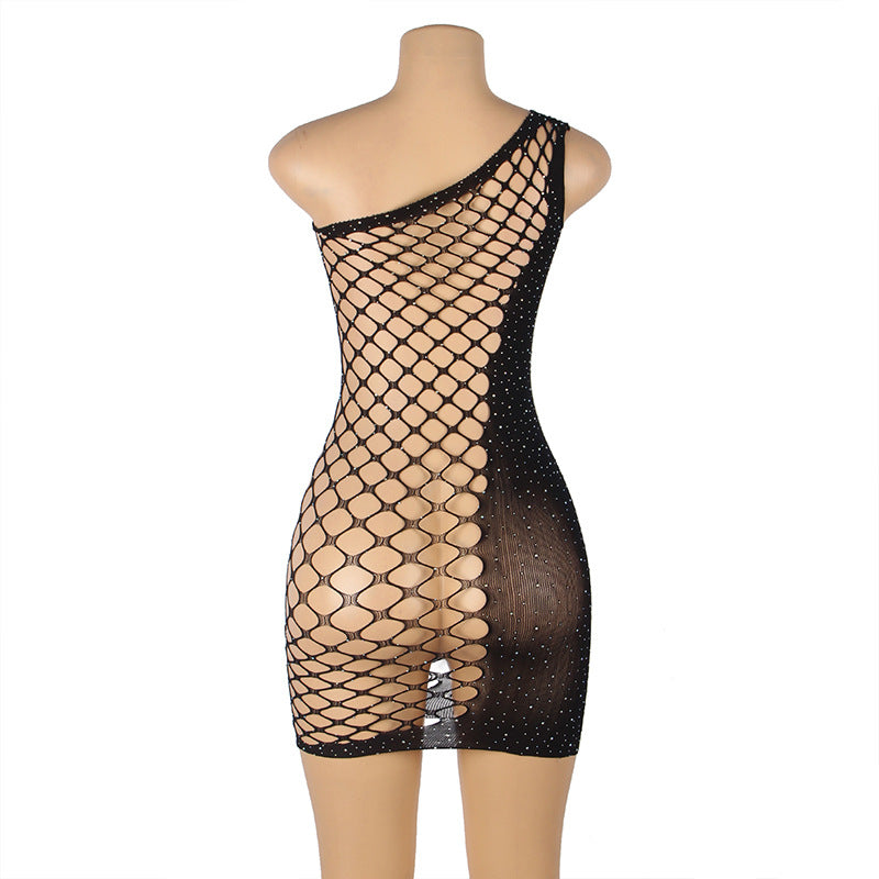 Naughty Sexy Black Dress Extreme Mesh Lingerie sheer