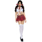 Revealing School Girl Costume Sexy Latina Cosplay Lingerie Dress Submissive