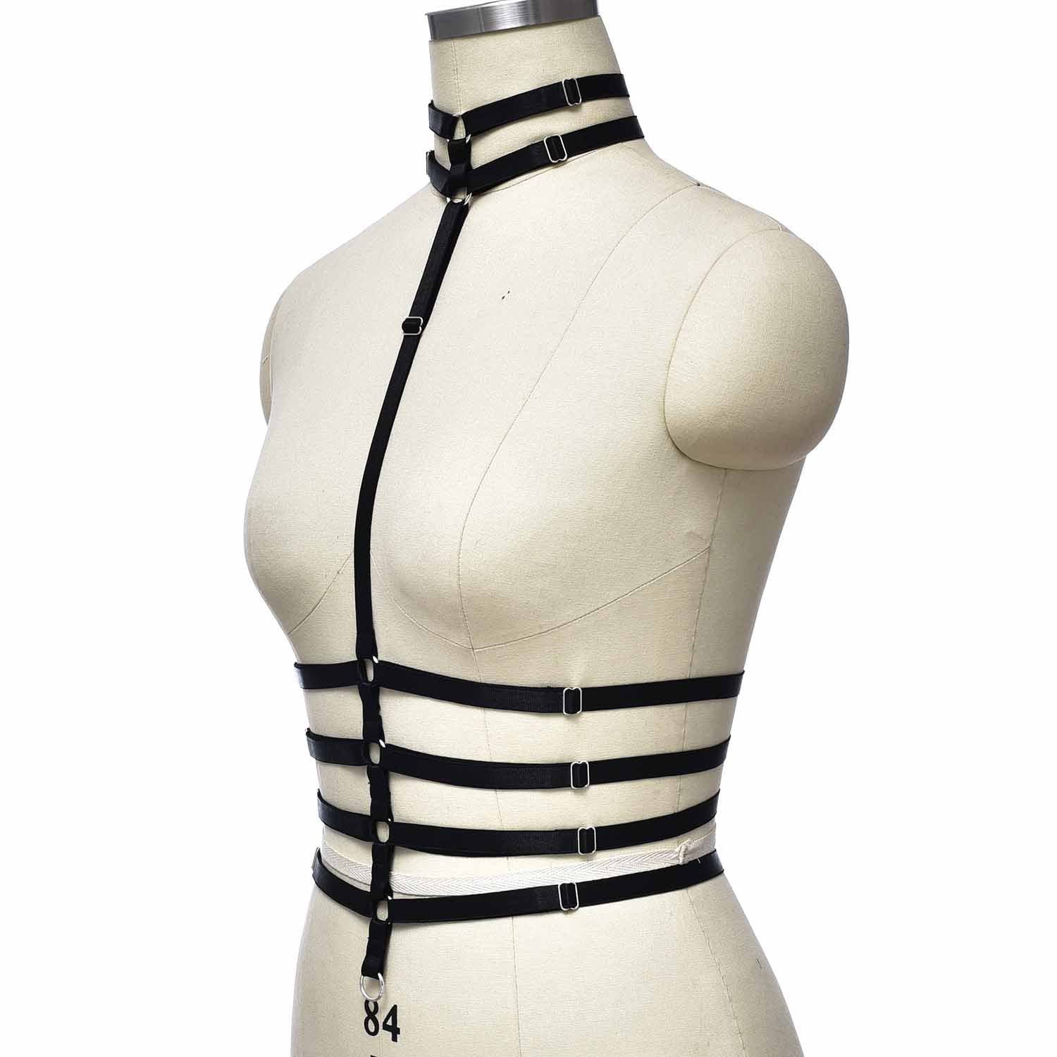 Red Bra Straps Extreme Bdsm Lingerie Harness