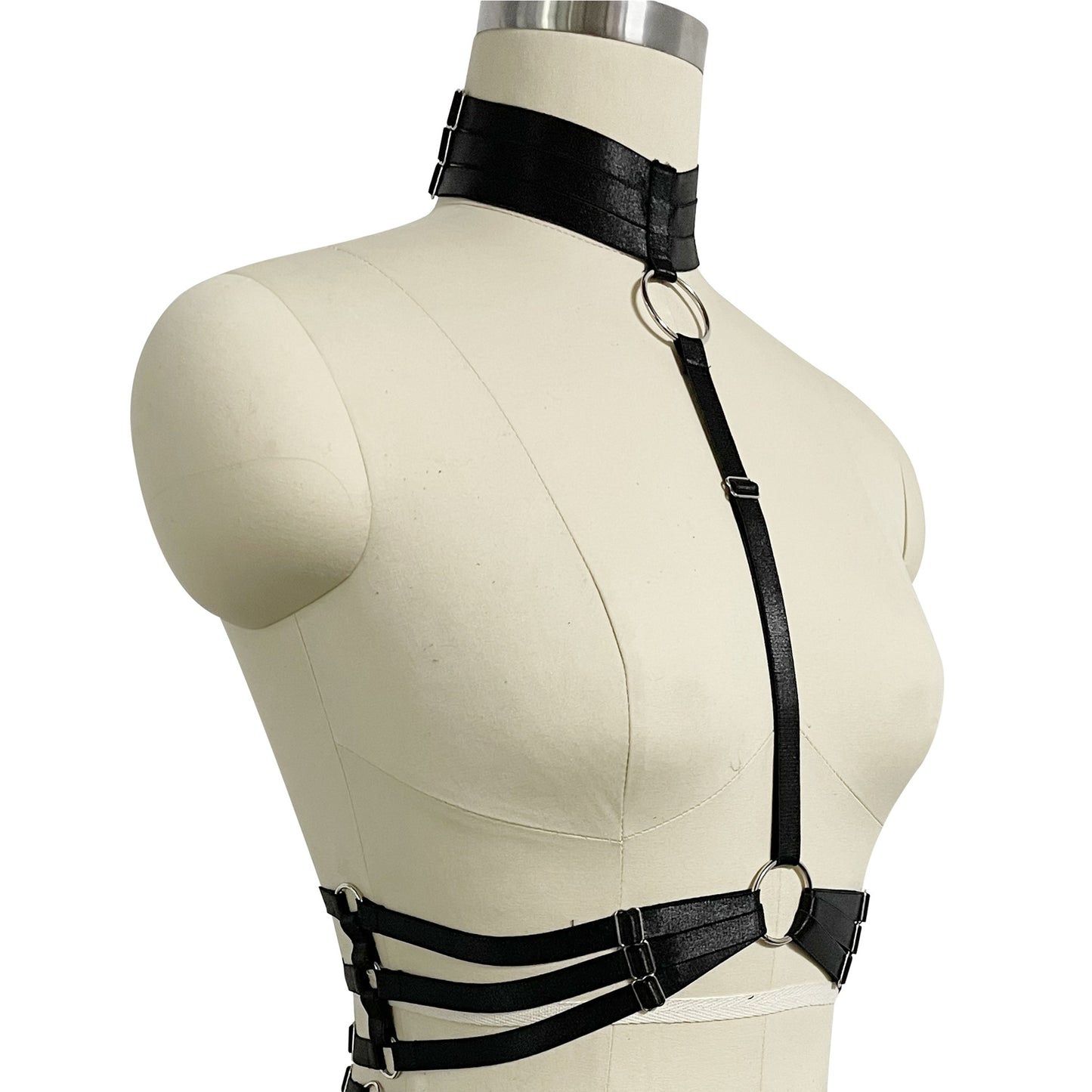 Red Bra Straps Extreme Bdsm Lingerie Harness