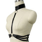 Red Bra Straps Extreme Bdsm Lingerie Harness