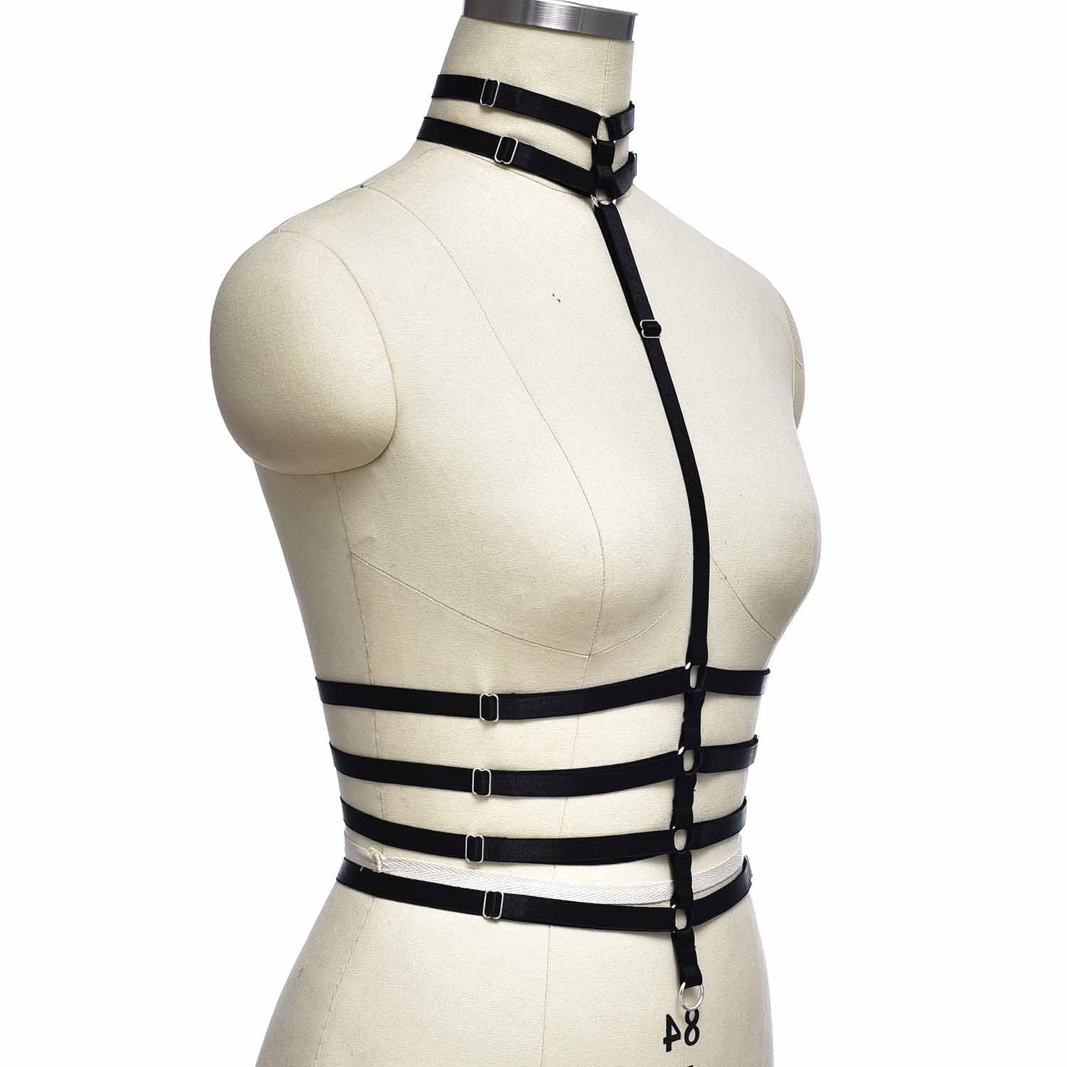 Red Bra Straps Extreme Bdsm Lingerie Harness