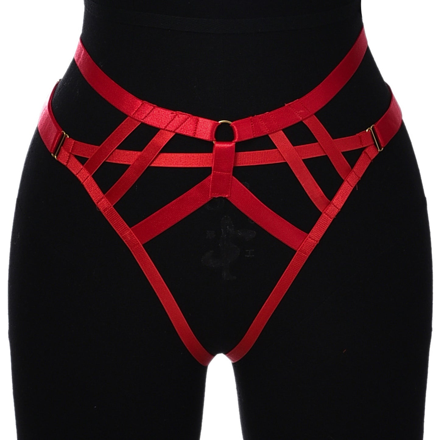 Red Crotchless Womens Panties Extreme Bdsm Lingerie Harness Sexy Thong