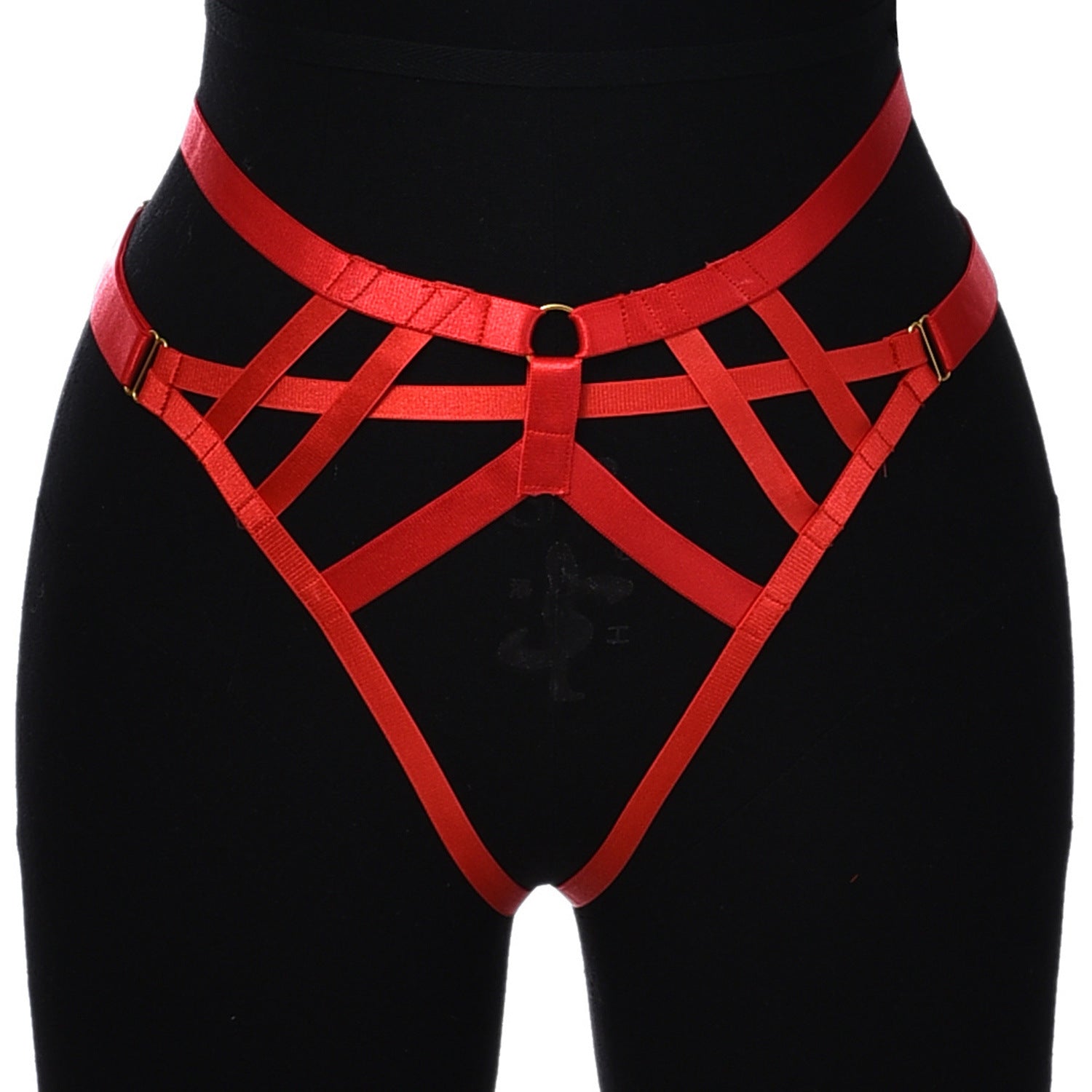 Red Crotchless Womens Panties Extreme Bdsm Lingerie Harness Sexy Thong