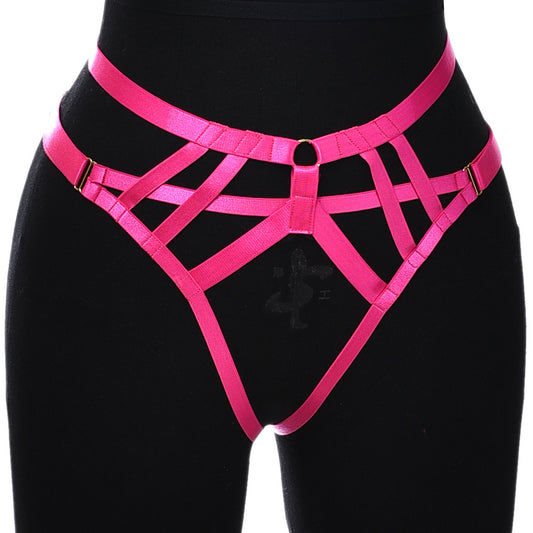 Red Crotchless Womens Panties Extreme Bdsm Lingerie Harness Sexy Thong