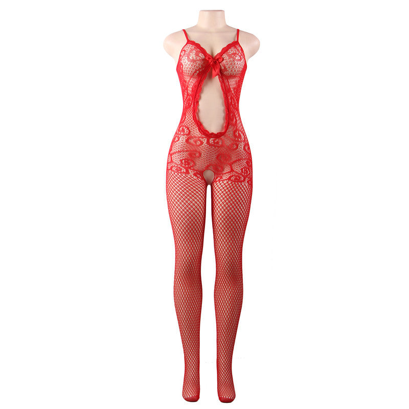 Red Full Bodysuit Latina Hot Mature Lingerie Slutty Crotchless Bodystockings