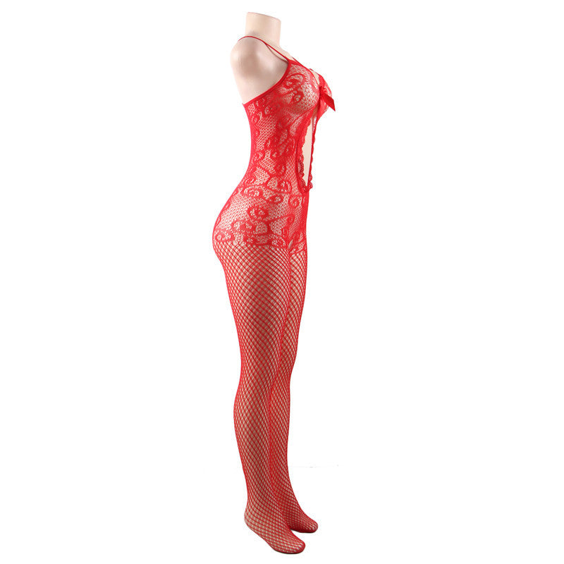 Red Full Bodysuit Latina Hot Mature Lingerie Slutty Crotchless Bodystockings