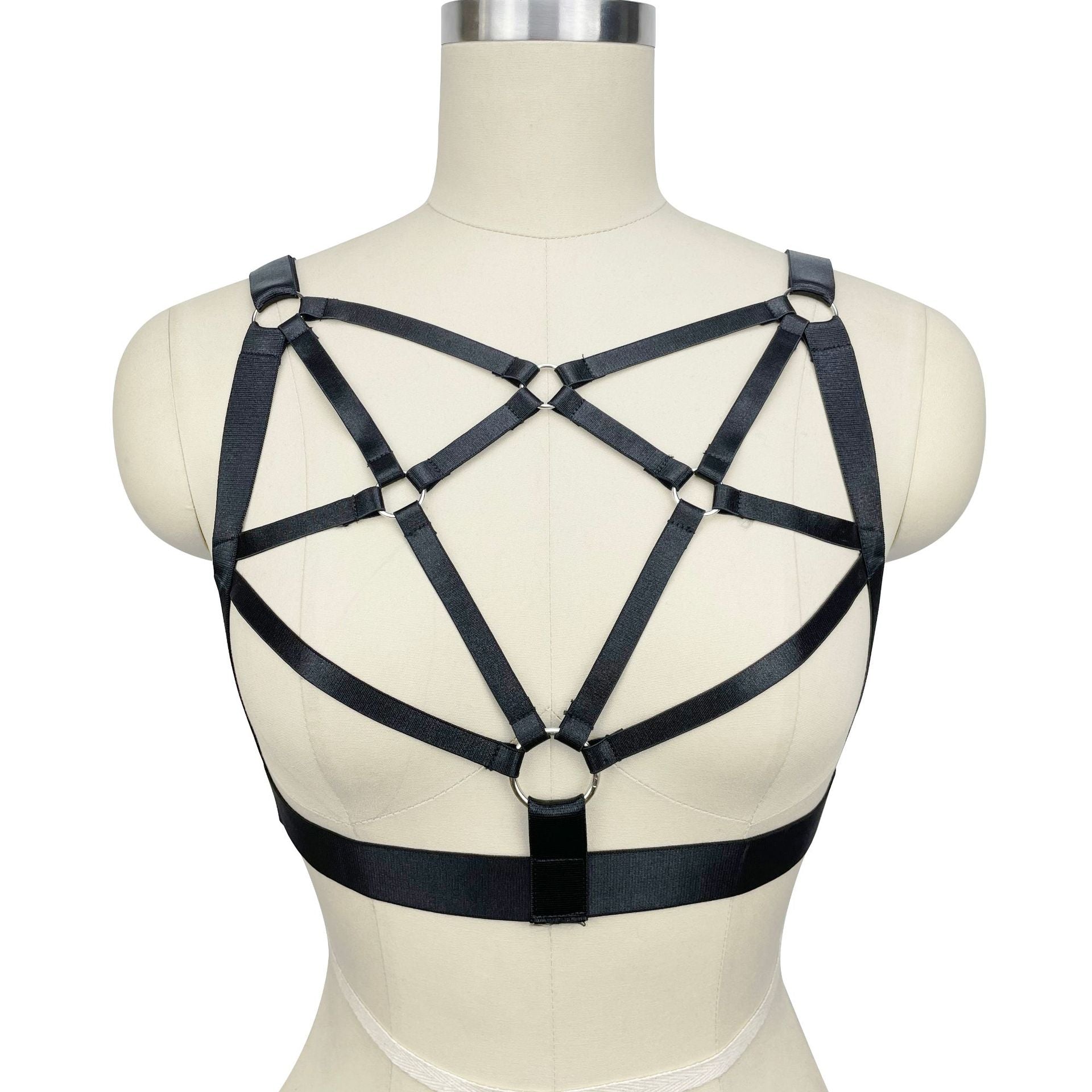 Red Harness Bra Extreme Bdsm Lingerie Harness