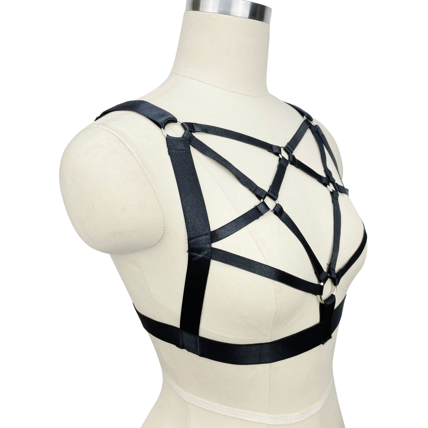 Red Harness Bra Extreme Bdsm Lingerie Harness