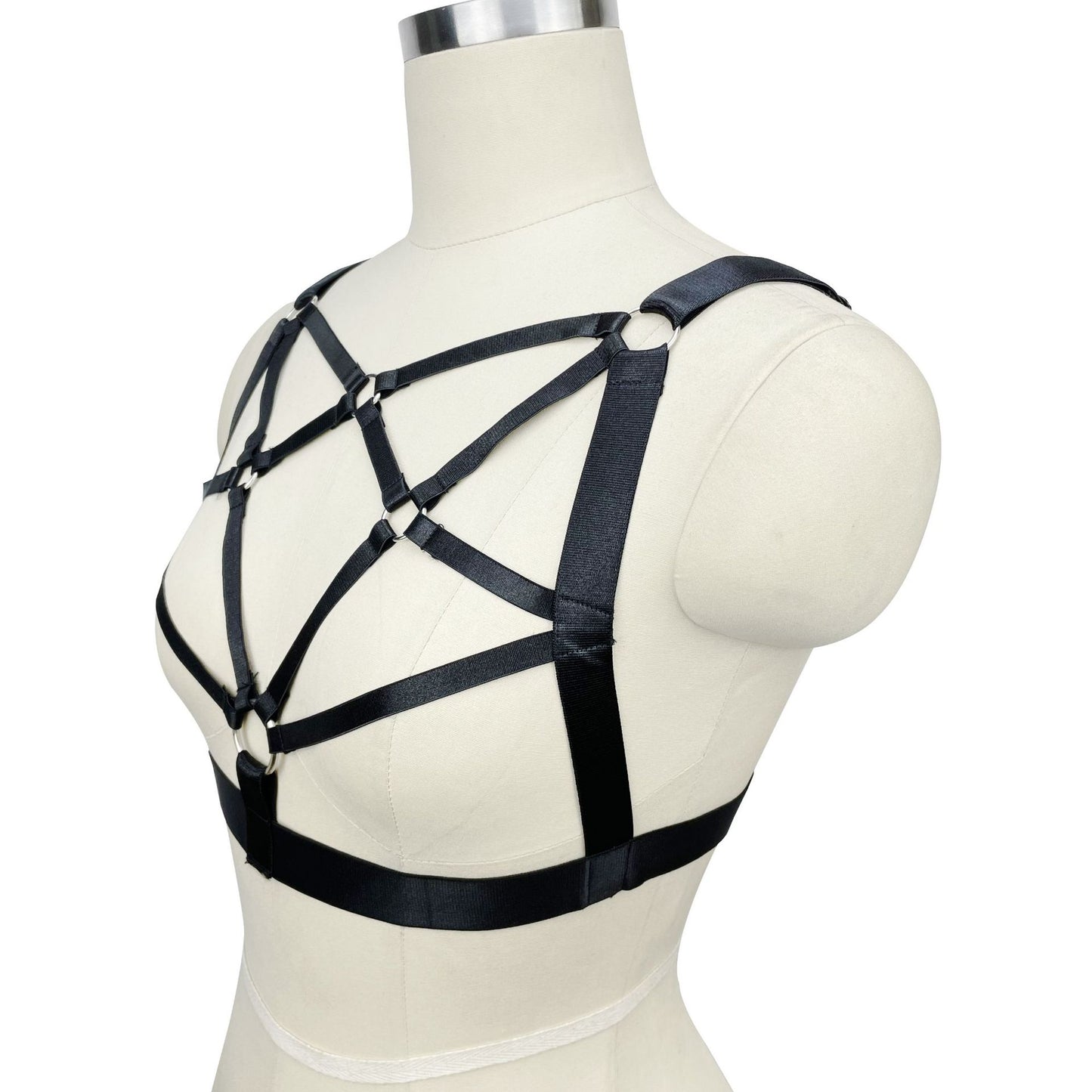 Red Harness Bra Extreme Bdsm Lingerie Harness