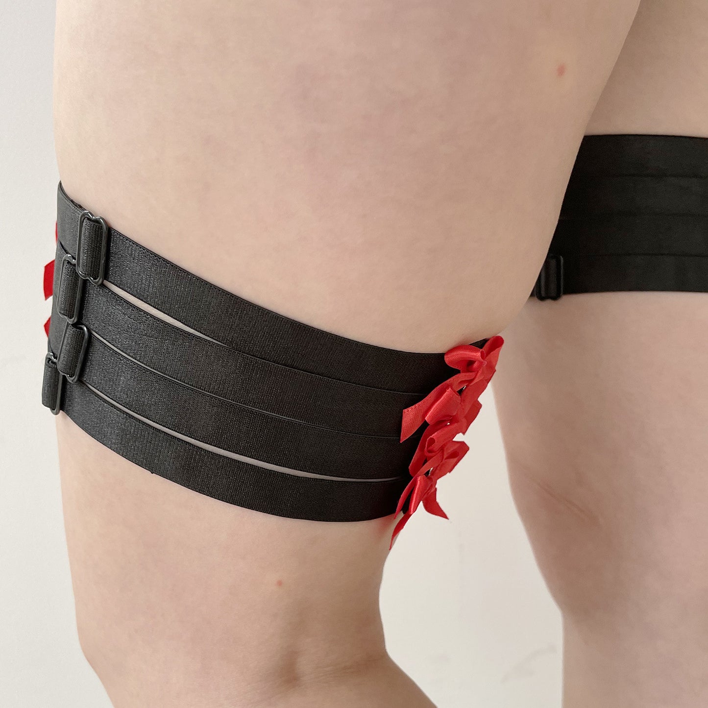 Red Leg Garter Revealing Bdsm Lingerie Harness