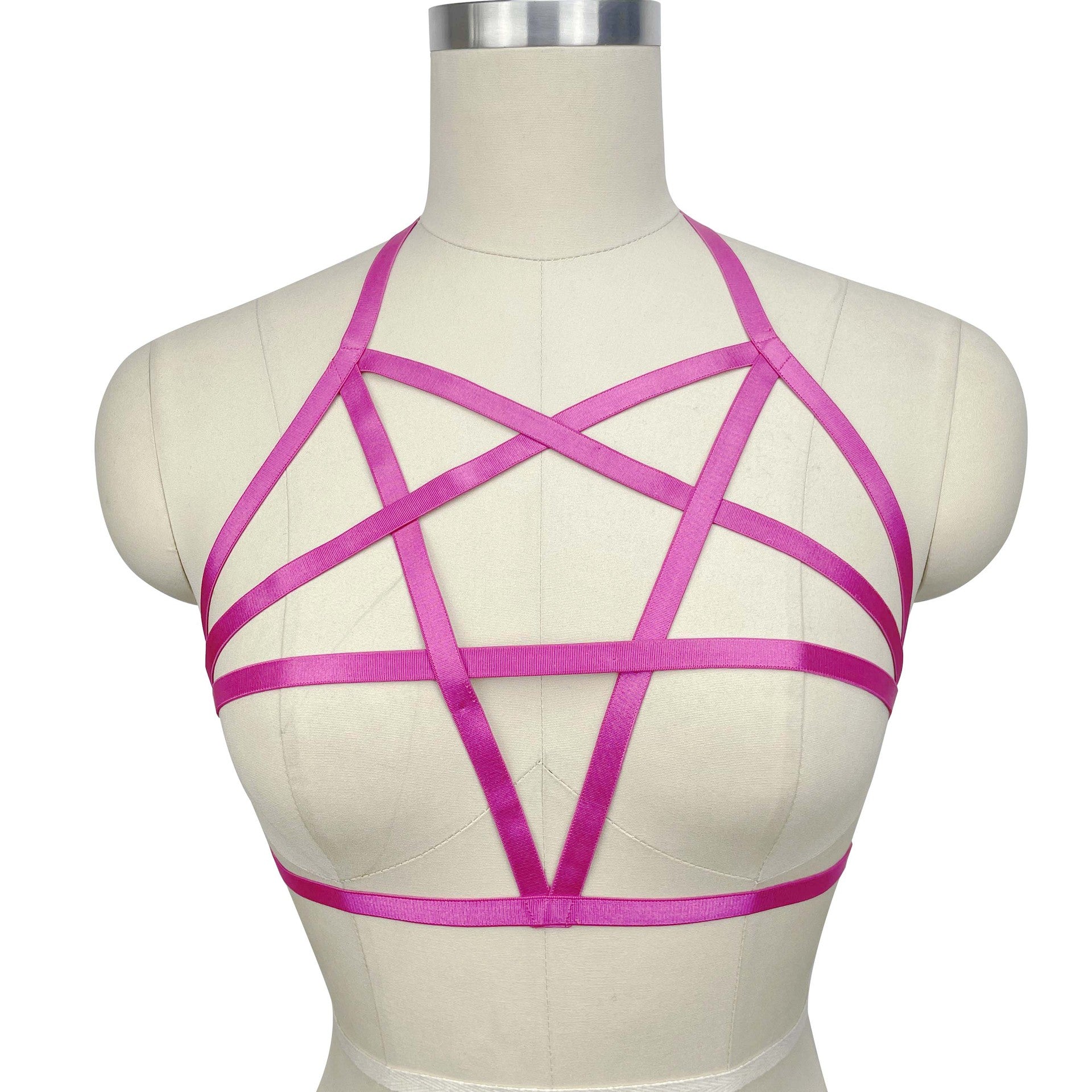 Red Sexiest Bra Revealing Bdsm Harness Lingerie