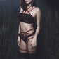 Red Sexy Black Lingerie Set White Bdsm Lingerie Harness Sex Bra Panties