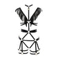 Revealing Black Bodysuit Sexiest Bdsm Harness Lingerie Black Teddy