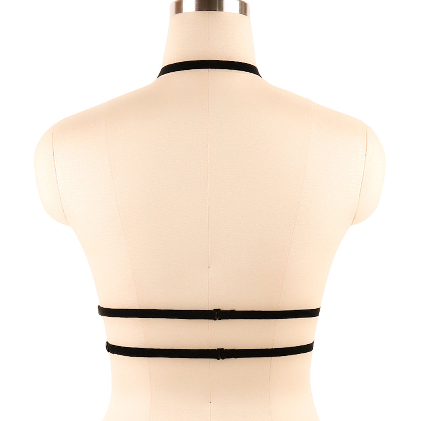 Revealing Bra Straps Black Strappy Harness Lingerie