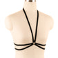 Revealing Bra Straps Black Strappy Harness Lingerie