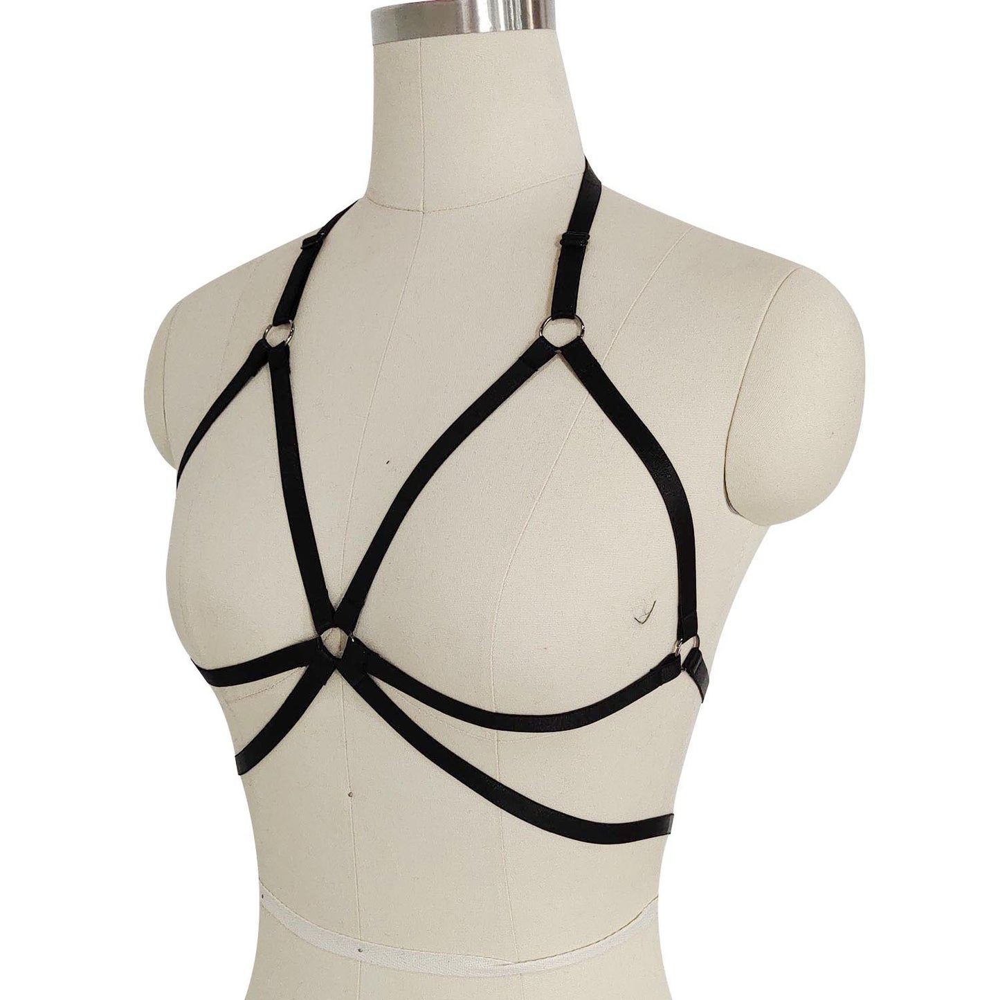 Revealing Bra Straps Red Bdsm Lingerie Harness